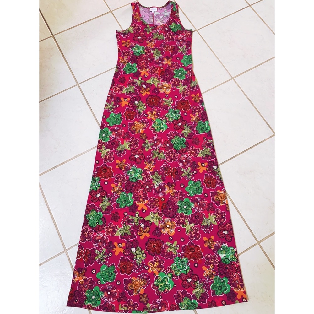 Fuchsia Floral Maxi Dress